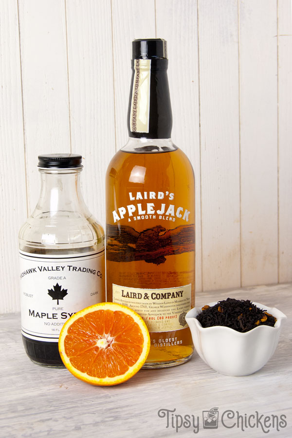 Sit back and sip a hot toddy made with applejack, orange and hot chai sweetened with maple syrup perfect for a cool autumn day 