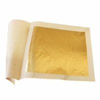 10 Sheets 4.33 X 4.33cm 24K Pure Genuine Facial Edible Gold Leaf Gilding Foil...
