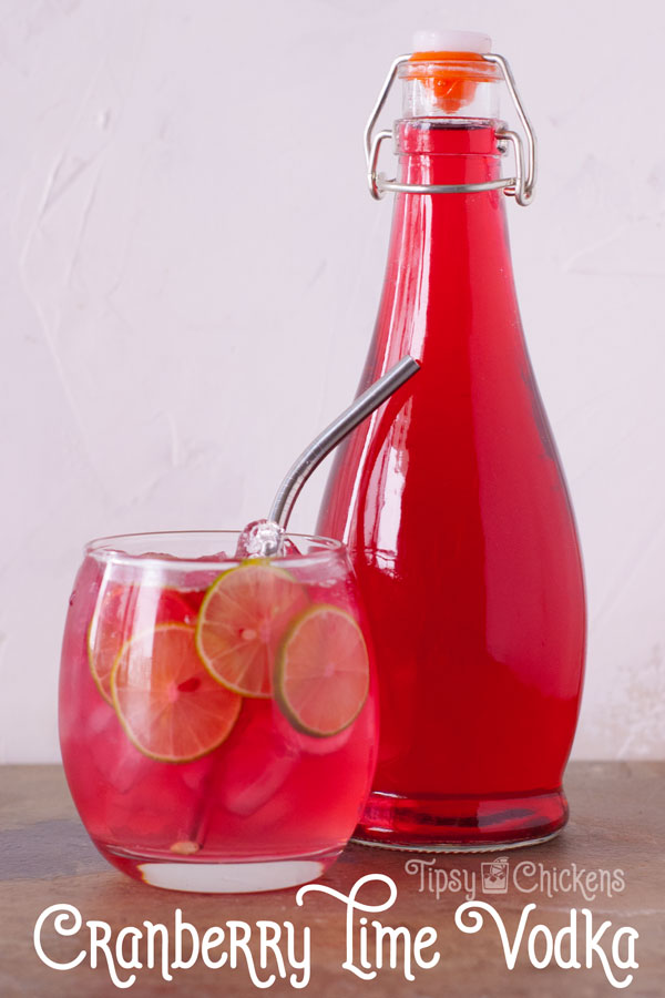 Easy Infused Cranberry Lime Vodka