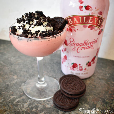 Bailey's Strawberries & Cream No Bake Dessert