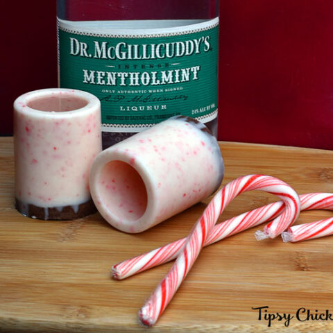 Peppermint Bark Shot Glasses